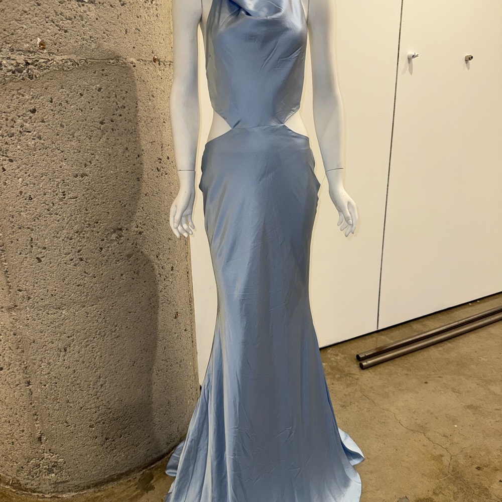 Elegant baby Blue Evening Gown